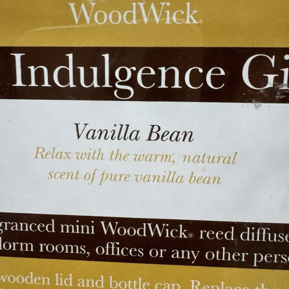 3x WoodWick Biscotti Caramel Vanilla Reed Diffuser Set 2 Oz Fragrance 12 Reeds